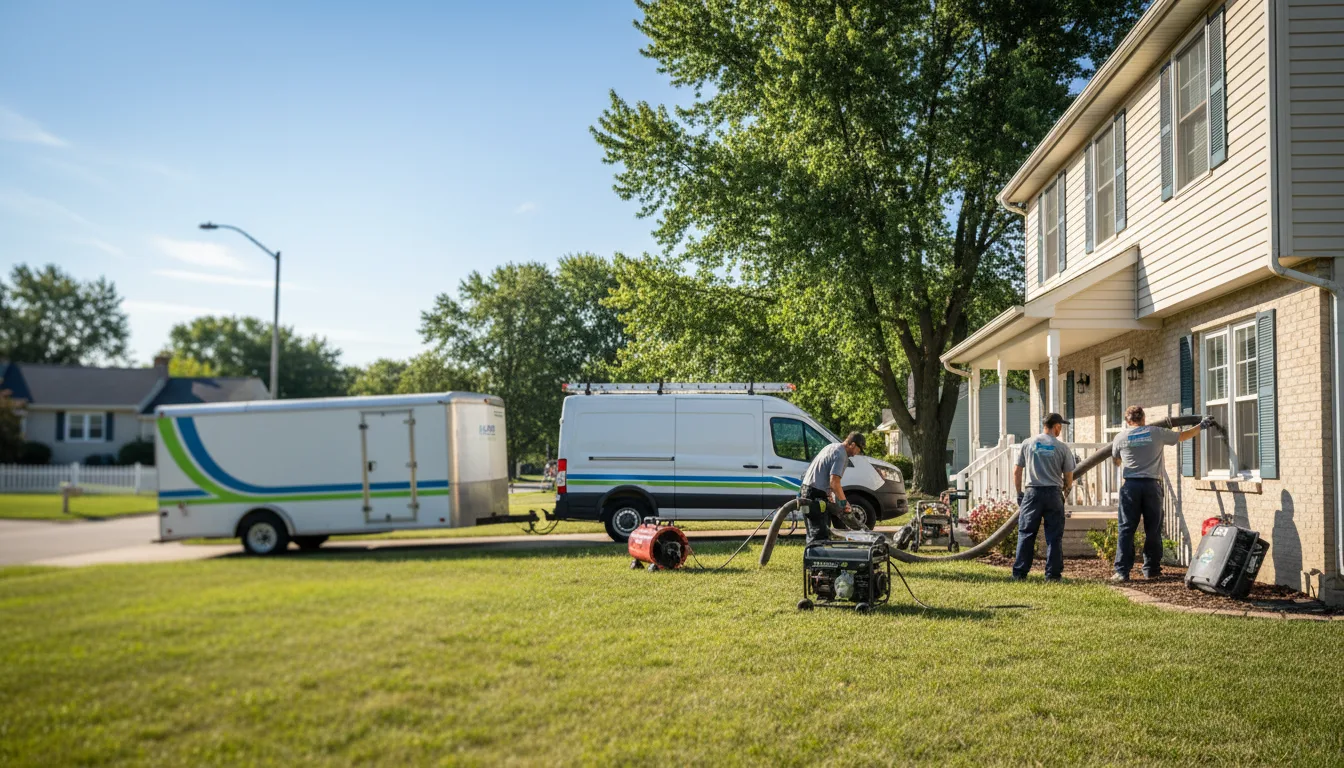 Flooded Basement Restoration And Cleanup With Repair in Longton, KS near me